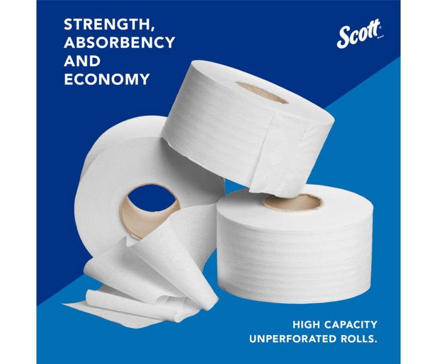 Scott® Essential 2-Ply Jumbo Roll Toilet Paper (3.55 in. x 1000 ft., 12/Case)